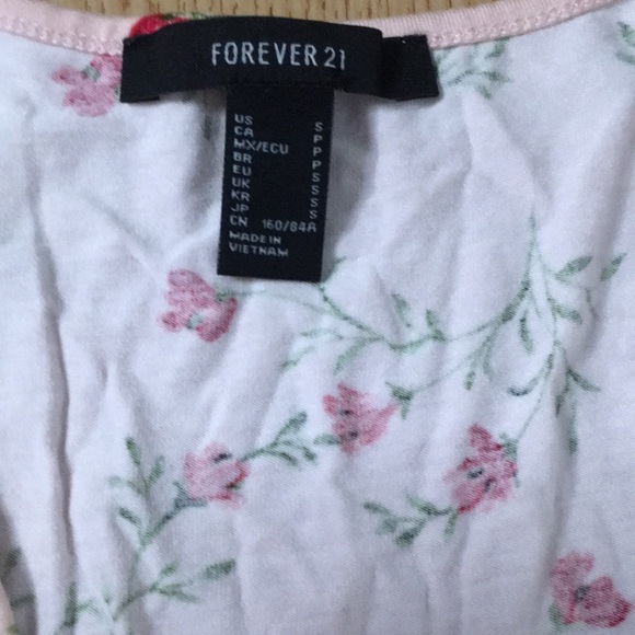 Womens Forever 21 Faux Wrap Dress Lightweight Stretchy Light Pink Size Small - Picture 4 of 4